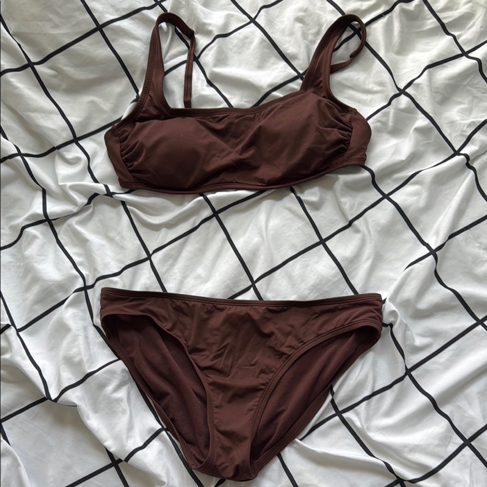 Kona Sol Brown Bikini Swimwear